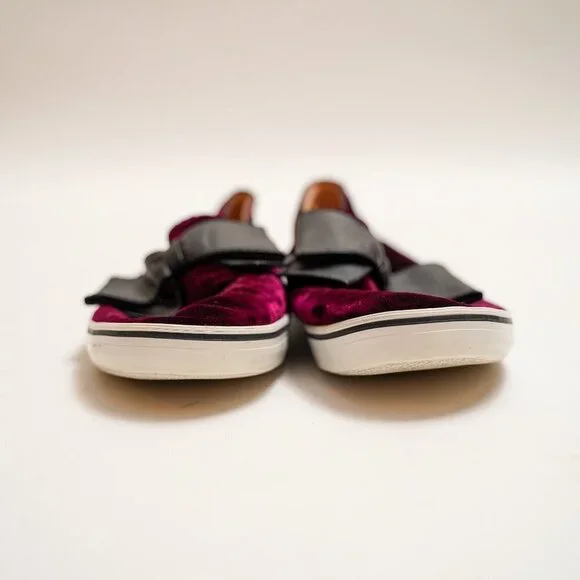 Kate Spade Delise Plum Velvet Sneakers - Picture 6 of 7